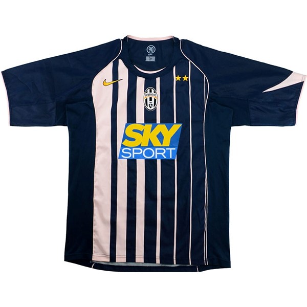 Camiseta Juventus Replica Segunda Ropa Retro 2004 2005 Azul